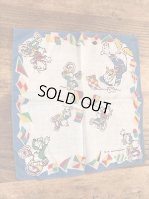 50年代頃のドナルドダックのビンテージキッズハンカチ