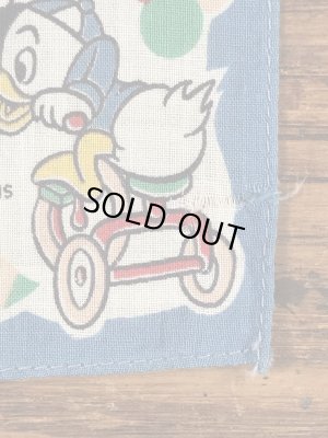 50年代頃のドナルドダックのビンテージキッズハンカチ