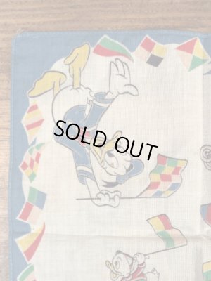 50年代頃のドナルドダックのビンテージキッズハンカチ