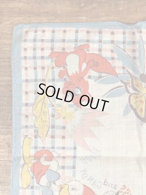 50年代頃のマイティマウスのビンテージのキッズハンカチ