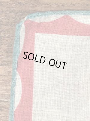 50年代頃のアコーディオンを弾いたサルのビンテージキッズハンカチ