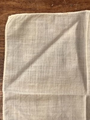 50’sのゾウの刺繡が入ったヴィンテージの子供用ハンカチ