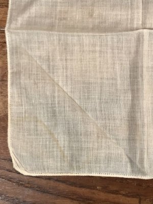 50年代頃の象の刺繡が入ったビンテージキッズハンカチ