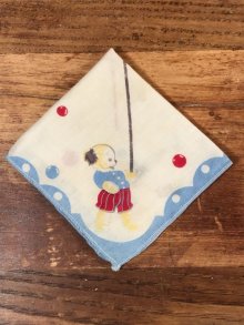 他の写真1: Acrobatics Dog Cotton Kids Handkerchief　ドッグ　ビンテージ　キッズハンカチ　50年代