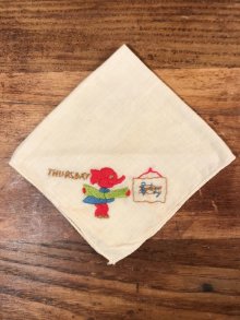 他の写真2: Thursday Elephant Cotton Kids Handkerchief　エレファント　ビンテージ　キッズハンカチ　50年代