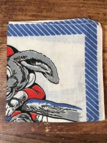 他の写真1: Rabbit & Chicks Cotton Kids Handkerchief　ウサギ＆ヒヨコ　ビンテージ　キッズハンカチ　50年代