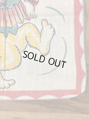 50’sのアコーディオンを弾いたサルのヴィンテージの子供用ハンカチ