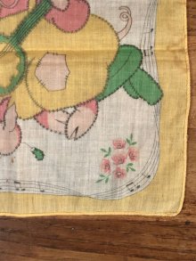 他の写真1: Banjo Pig Cotton Kids Handkerchief　ブタ　ビンテージ　キッズハンカチ　50年代