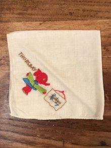 他の写真3: Thursday Elephant Cotton Kids Handkerchief　エレファント　ビンテージ　キッズハンカチ　50年代