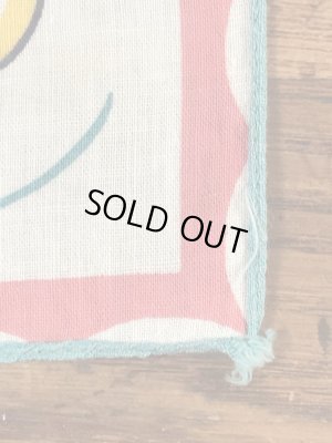 50’sのアコーディオンを弾いたサルのヴィンテージの子供用ハンカチ