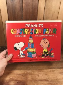 他の写真3: Plymouth Peanuts Snoopy & Charlie Brown Construction Paper　スヌーピー　ビンテージ　カラー画用紙　ピーナッツギャング　70〜80年代