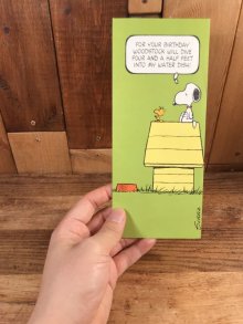 他の写真3: Hallmark Peanuts Snoopy “For Your Birthday...” Greeting Card　スヌーピー　ビンテージ　グリーティングカード　70〜80年代