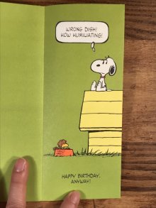 他の写真2: Hallmark Peanuts Snoopy “For Your Birthday...” Greeting Card　スヌーピー　ビンテージ　グリーティングカード　70〜80年代