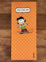 Hallmark Peanuts Lucy “Have A Nice Trip!” Greeting Card　ルーシー　ビンテージ　グリーティングカード　スヌーピー　70〜80年代