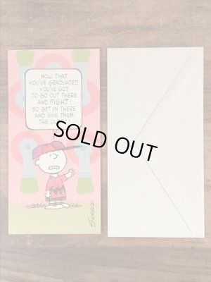 70〜80’sのピーナッツギャングのチャーリーブラウンのヴィンテージのメッセージカード