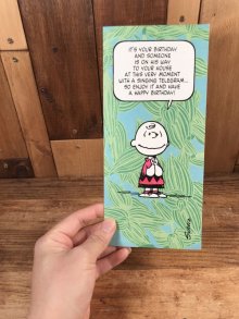 他の写真3: Hallmark Peanuts Charlie Brown “It's Your Birthday...” Greeting Card　チャーリーブラウン　ビンテージ　グリーティングカード　スヌーピー　70〜80年代