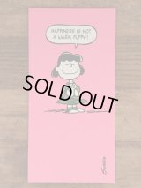 Hallmark Peanuts Lucy “Happiness Is Not...” Greeting Card　ルーシー　ビンテージ　グリーティングカード　スヌーピー　70〜80年代