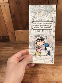 他の写真3: Hallmark Peanuts Lucy & Snoopy “How Old Are You Really?...” Greeting Card　ルーシー　ビンテージ　グリーティングカード　スヌーピー　70〜80年代