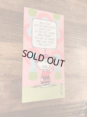 70〜80年代頃のスヌーピーのチャーリーブラウンのビンテージのグリーティングカード