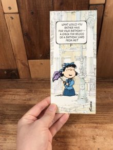 他の写真3: Hallmark Peanuts Lucy “What Would You...” Greeting Card　ルーシー　ビンテージ　グリーティングカード　スヌーピー　70〜80年代