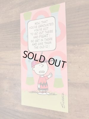 70〜80’sのピーナッツギャングのチャーリーブラウンのヴィンテージのメッセージカード