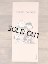 Hallmark Peanuts Gang “You're Leaving?” Greeting Card　スヌーピー　ビンテージ　グリーティングカード　ピーナッツギャング　70〜80年代