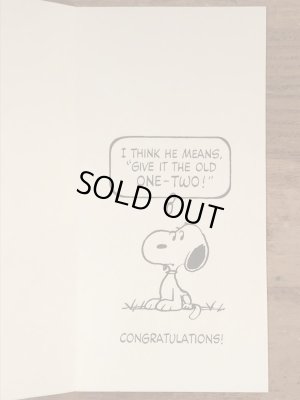 70〜80年代頃のスヌーピーのチャーリーブラウンのビンテージのグリーティングカード