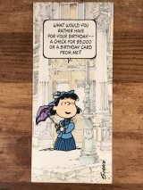 Hallmark Peanuts Lucy “What Would You...” Greeting Card　ルーシー　ビンテージ　グリーティングカード　スヌーピー　70〜80年代