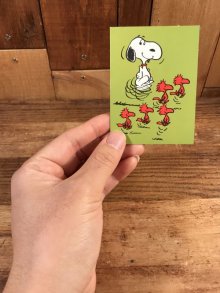 他の写真3: Hallmark Peanuts Snoopy & Woodstock Mini Greeting Card　スヌーピー　ビンテージ　ミニグリーティングカード　ウッドストック　70〜80年代
