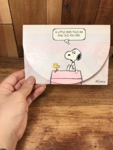 他の写真2: Hallmark Peanuts Snoopy “A Little Bird...” Greeting Card　スヌーピー　ビンテージ　グリーティングカード　ウッドストック　70〜80年代