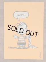 Hallmark Peanuts Linus “Happy...” Greeting Card　ライナス　ビンテージ　グリーティングカード　スヌーピー　70〜80年代
