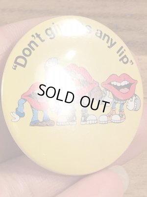 80年代 ビンテージ タンリップス 缶バッジ 企業キャラクター Vintage 雑貨