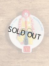 McDonaldland “Ronald” Olympic Team Plastic Clip Badge　マクドナルド　ビンテージ　クリップバッジ　ロナルド　80年代