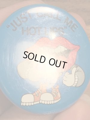 80年代 ビンテージ タンリップス アドバタイジングキャラクター 缶バッジ Vintage 雑貨