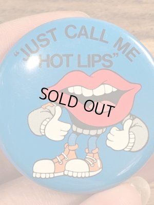 80年代 ビンテージ タンリップス アドバタイジングキャラクター 缶バッジ Vintage 雑貨