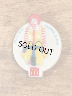 80’s　ヴィンテージ　マクドナルド　バッジ　ロナルド　ミールトイ　クリップ　雑貨