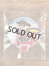 McDonaldland “Hamburglar” Olympic Team Plastic Clip Badge　マクドナルド　ビンテージ　クリップバッジ　ハンバーグラー　80年代