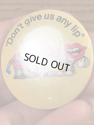 80’s ヴィンテージ タンリップス 缶バッチ アドバタイジングキャラクター Vintage 雑貨