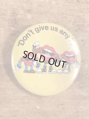 80年代 ビンテージ タンリップス 缶バッジ 企業キャラクター Vintage 雑貨