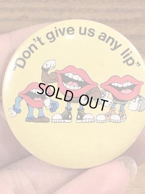 80年代 ビンテージ タンリップス 缶バッジ 企業キャラクター Vintage 雑貨