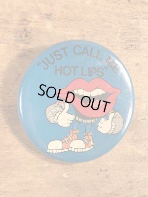 80年代 ビンテージ タンリップス アドバタイジングキャラクター 缶バッジ Vintage 雑貨