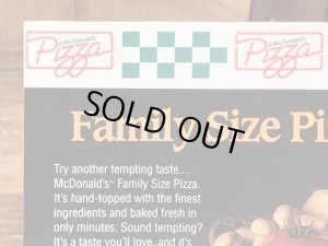 90’s ヴィンテージ マクドナルド フライヤー マックピザ 紙物 雑貨