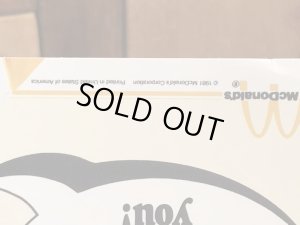 80’s ヴィンテージ マクドナルド フライヤーカード ビッグマックポリス 紙物 雑貨