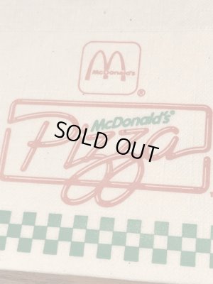 90’s　ヴィンテージ　マックピザ　ペーパーナプキン　マクドナルド　紙物　雑貨
