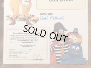 80’s ヴィンテージ マクドナルド フライヤーカード ビッグマックポリス 紙物 雑貨