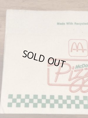 90’s　ヴィンテージ　マックピザ　ペーパーナプキン　マクドナルド　紙物　雑貨