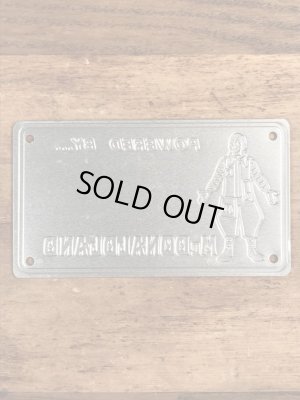 70’s　ヴィンテージ　マクドナルド　ライセンスプレート　ロナルド　雑貨