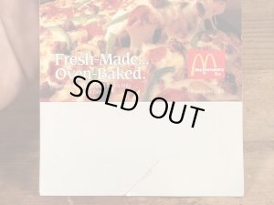 90’s ヴィンテージ マクドナルド フライヤー マックピザ 紙物 雑貨