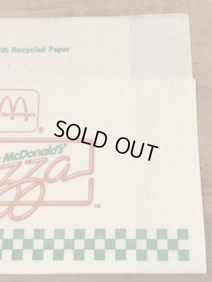 90年代　ビンテージ　マックピザ　ペーパーナプキン　マクドナルド　紙物　雑貨