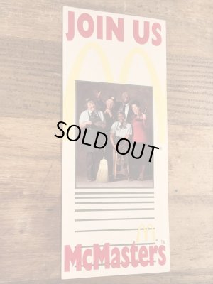 80年代 ビンテージ マクドナルド パンフレット 紙物 雑貨